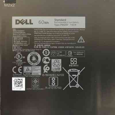 Акумулятор до ноутбука Dell XPS 13-9360 PW23Y, 60Wh (8085mAh), 6cell, 7.6V, Li-ion (A47313) Вінниця