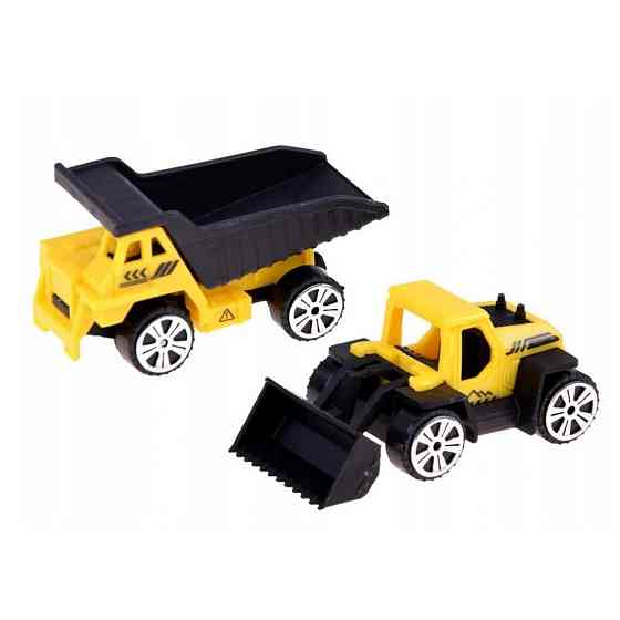 Игрушечный трейлер с контейнером P905-A и краном Винница