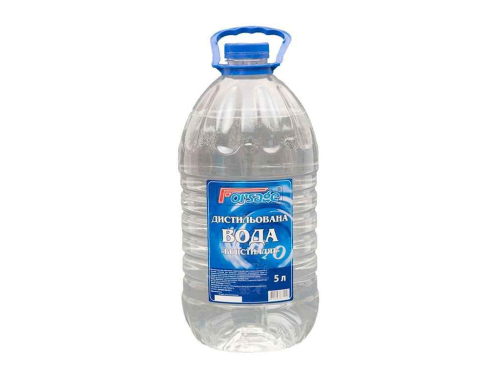 Дистильована вода Бідістилят кан. 5л ПЕТ ТМ Forsage   Solmir Київ - фото 1