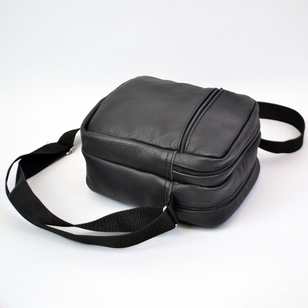 Мужская черная сумка через плечо, мужская сумка планшет, черная мужская барсетка через плечо Киев - изображение 9