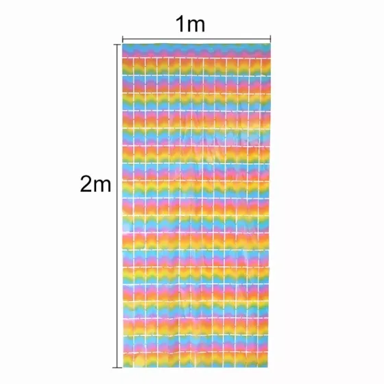 Шторы дождик для фотозоны кубиками 2 м на 1 м разноцветный Киев