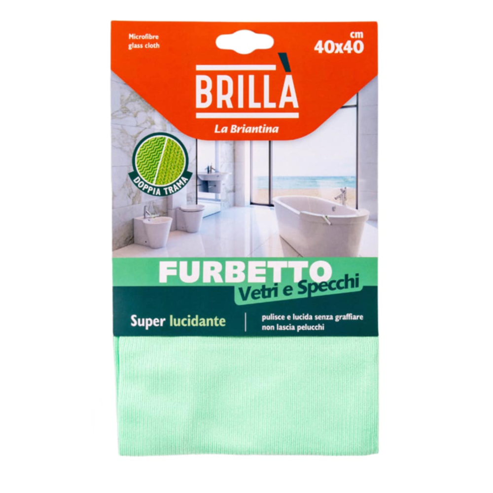Тряпка для стекла и зеркал Furbetto Размер 40*40 см Львов - изображение 1