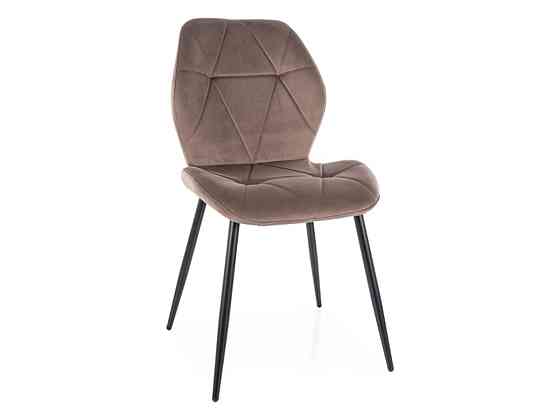 Стілець RICK VELVET чорний каркас/капучино BL.38 Київ