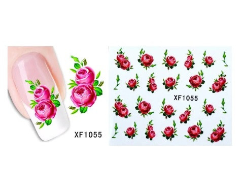 Наклейки для нігтів "Трояндочки" XF1055 Київ - фото 1