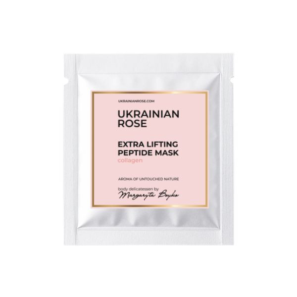 Маска з колагеном екстра ліфтингова на пептидній основі Ukrainian Rose 30 г Київ - фото 1