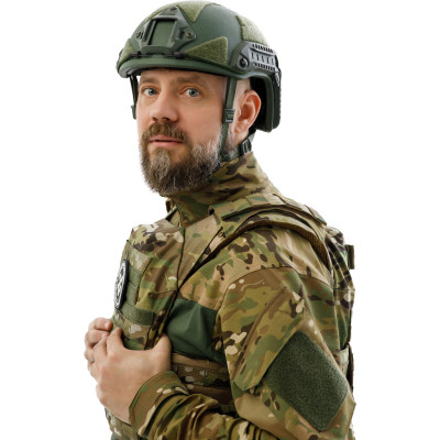 Шолом військовий Ukrainian Armor FAST Устраш 2.0, розмір XL, зелений (FAST2XLRG) Вінниця - фото 4