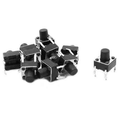 Кнопка тактовая микрик 6x6x7мм, 4 контакта DIP, набор 100шт, радиодетали Киев