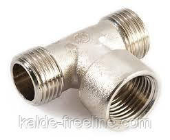 Тройник латунный 1/2