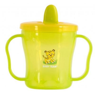 Поїльник-непроливайка Baby Team з ручками і складним носиком 180 мл (5002) Вінниця - фото 1