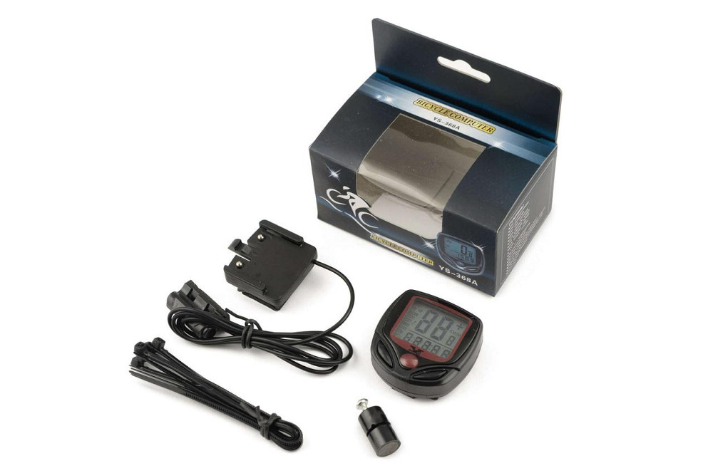 Велокомп'ютер дротовий з підсвічуванням (mod:-368А) (червоний) Мукачево - фото 1