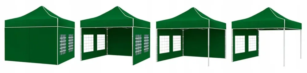 Садовий торговий павільйон тент намет палатка 3x3 м Expres Зелений Київ - фото 2
