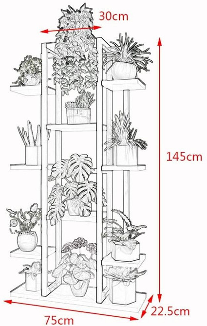 Підставка для квітів "Корга" венге-бланже Миколаїв - фото 2