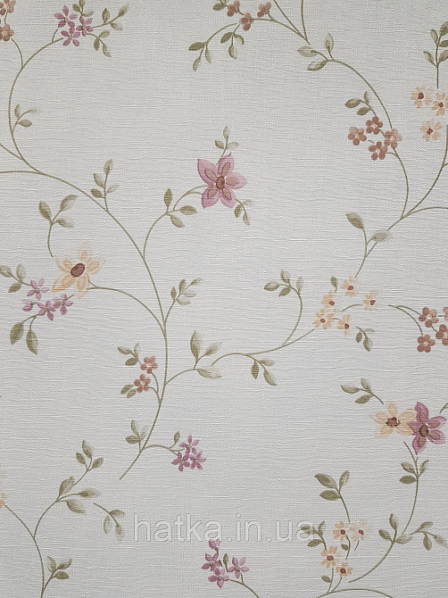 Шпалери вінілові на флізеліні A.S.Creation Maison charme 0.53x10 прованс квіти листя коричневі жовті Київ - фото 1