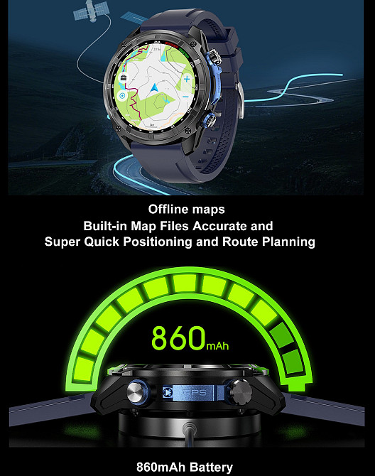 Smart Navigation Pro Steel Black з GPS, 3 ремінці Київ - фото 4