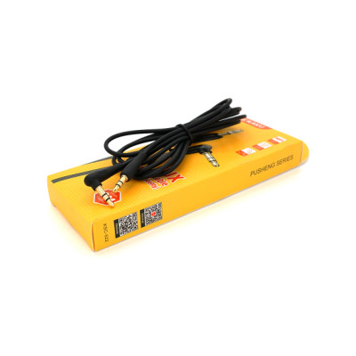 Кабель мультимедійний 3.5mm M to 3.5mm M 2.0m black iKAKU (YT-AUXGJ(M)/(M)-KSC-522-B) Вінниця - фото 1