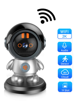 Поворотная беспроводная Wi-Fi видеоняня 2K (50) Днепр