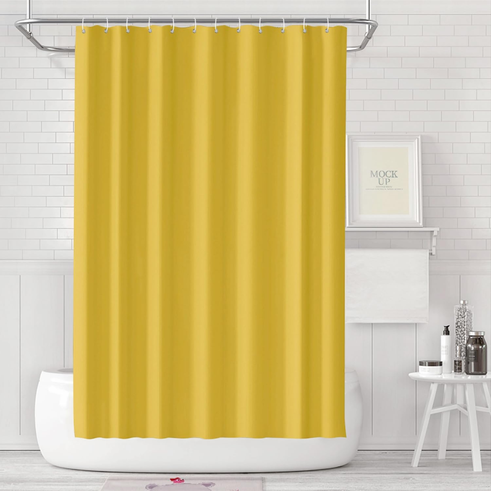 Шторка для душа и ванной комнаты из PEVA, цвет желтый Каменец-Подольский - изображение 1