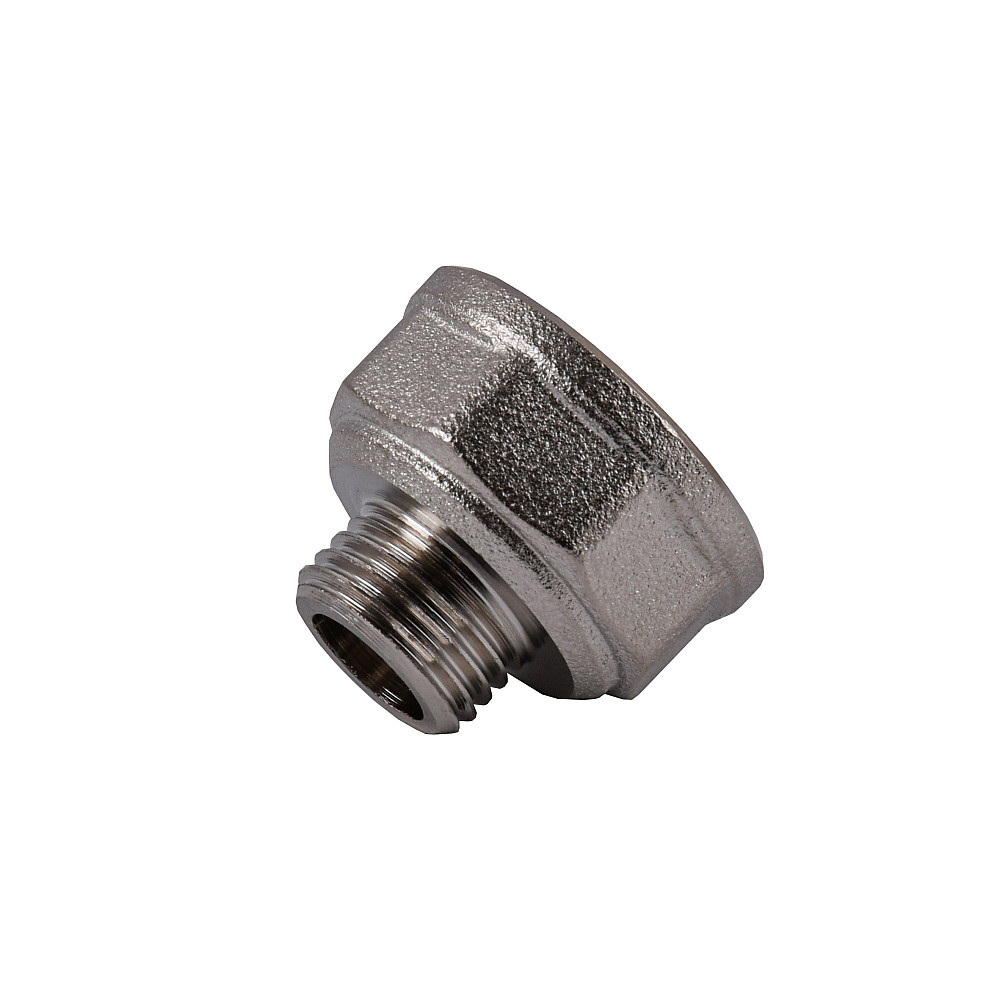 Перехідник редукційний 1/2″х1/4″ВЗ нікельований восьмигранний NK313O OPTIMUM Тернополь - изображение 1