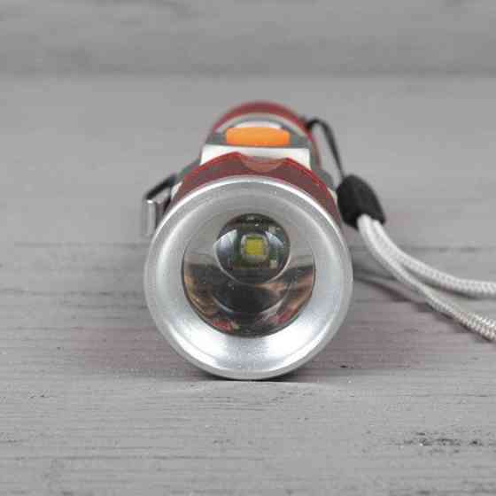 Ручний мініліхтар Bailong BL-517-XPE USB (Сріблясто-червоний) Вінниця