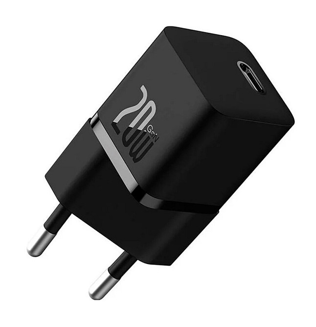 Мережевий зарядний пристрій Baseus GaN5 Fast Charger(mini) 1C 20W EU Black (CCGN050101) Киев - изображение 1
