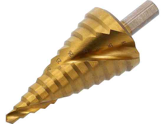 Свердло конічне ступінчасте по металу YATO: 12 ступен.Ø= 6-38 мм, L= 100/75 мм, для макс. товщ.- 4мм Одеса