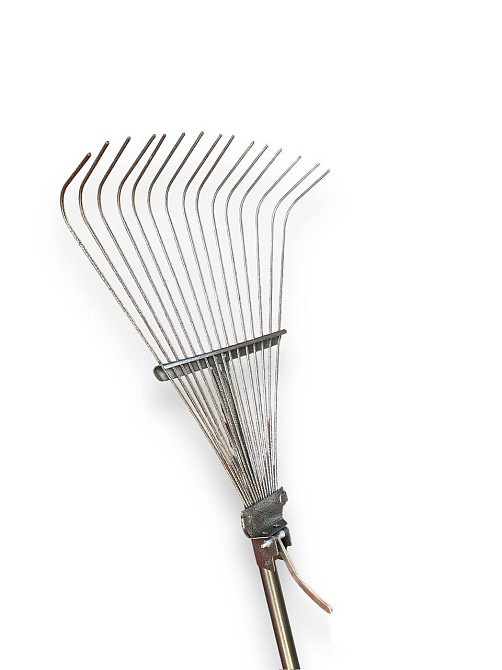 Граблі віяло-розсувні (молоткове фарбування) з ручкою Харків - фото 3