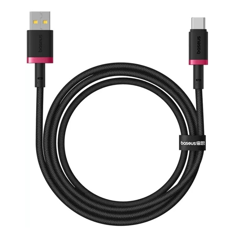 Кабель Baseus Dura 2м для швидкої зарядки USB-C Червоний+Чорний Київ - фото 4