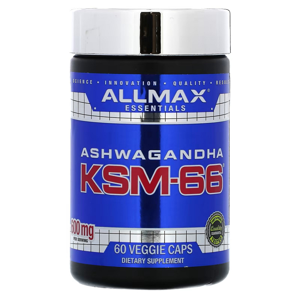 Ашваганда AllMax Ashwagandha KSM-66 600 mg 60 Veggie Caps (300 mg per Capsule) Луцьк - фото 1