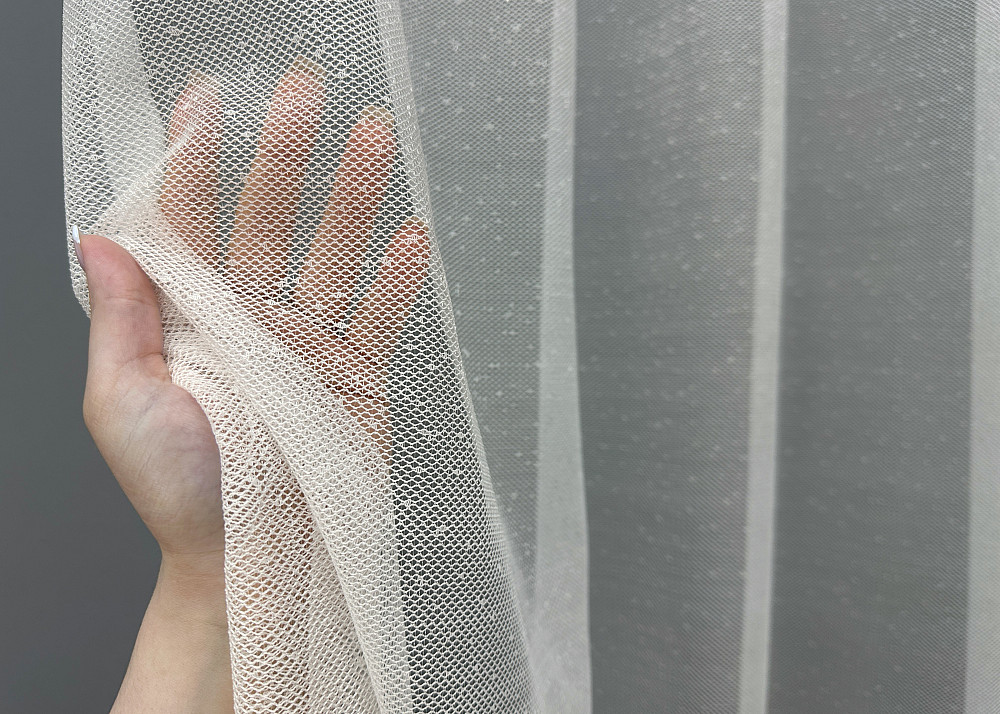 Тюль жаккард цвет белый 1674т Киев - изображение 3