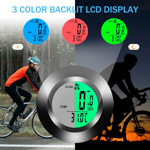 Велокомп'ютер 995/997 провідний 22 функції з підсвічуванням водонепроникний HB-76 Львів - фото 8