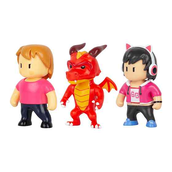 Набір колекц. фігурок Stumble Guys - Оператор Джина, Дракон Інферно, Міс Стамбл Дніпро