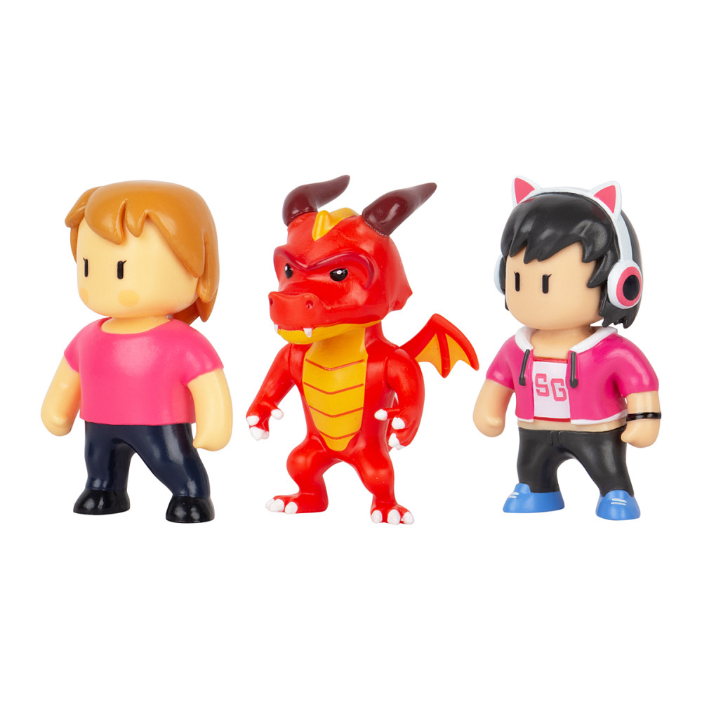 Набір колекц. фігурок Stumble Guys - Оператор Джина, Дракон Інферно, Міс Стамбл Дніпро - фото 2