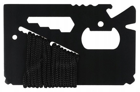 Многофункциональный Мультитул - карта для выживания 12в1 Mil-Tec от Sturm (15408102) Black Нововолынск - изображение 3