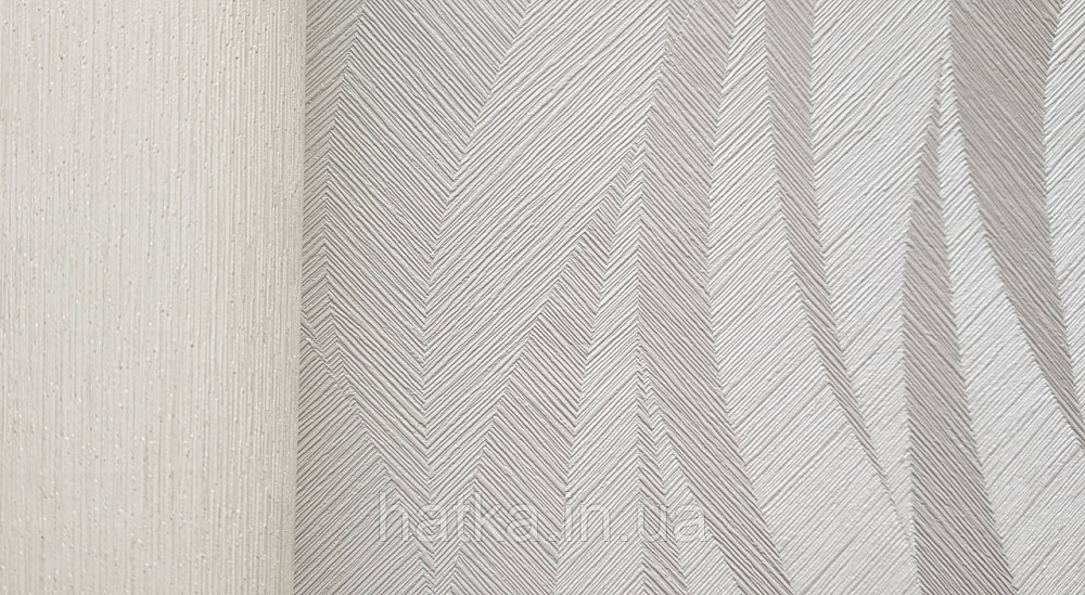 Шпалери вінілові на флізеліні Grandeco Time метрові абстракція структурні хвилі смуги сірі блакитні срібло Київ - фото 2