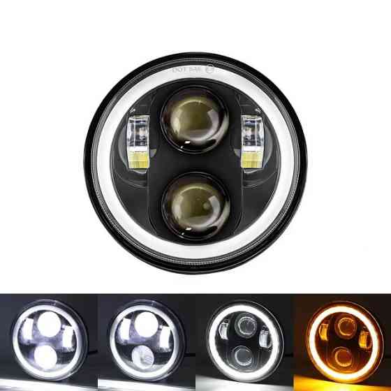 Світлодіодна фара StarLight JR-5,7" ближнє+дальнє DRL+поворот ВАЗ 2106, BMW, Альфа (∅144мм) Харків