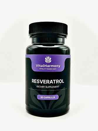 Ресвератрол 250 мг Resveratrol VitalHarmony, 30 капсул Дніпро