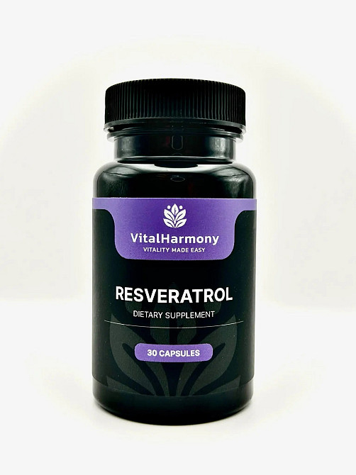 Ресвератрол 250 мг Resveratrol VitalHarmony, 30 капсул Дніпро - фото 1