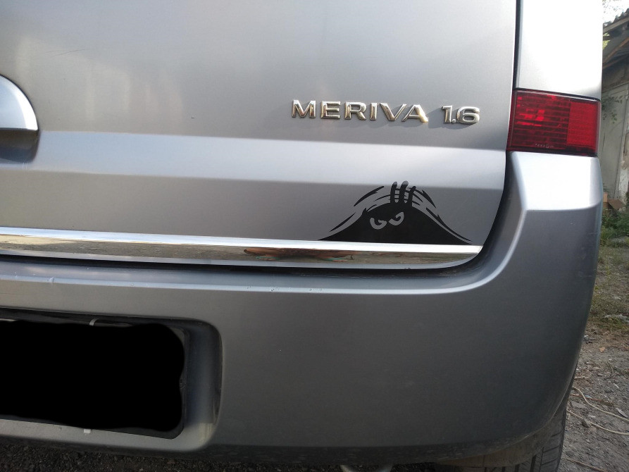 Наклейка на авто Підглядає Чорна, Київ - фото 4