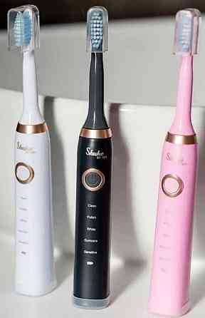 Электрическая зубная щетка Shuke SK-601 c 4 насадками на аккумуляторе. Киев