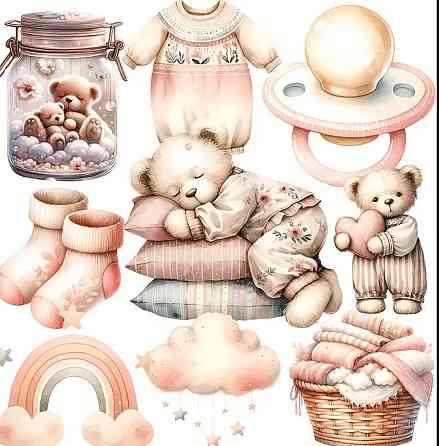 Набор наклеек для скрапбукинга, 20 шт Киев