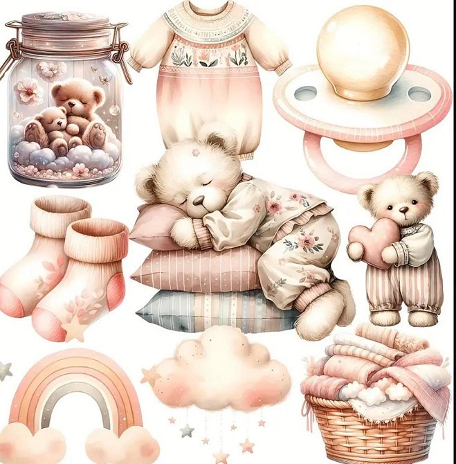 Набір наліпок для скрапбукінгу, 20 шт Київ - фото 1