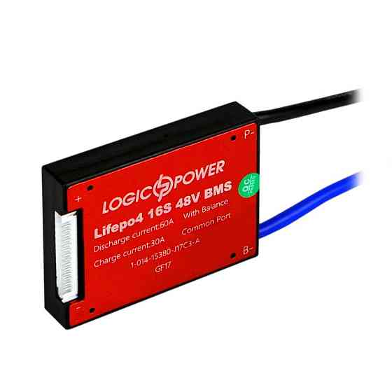 BMS плата LP LiFePO4 48V 16S Dis 60A Ch 30A Київ