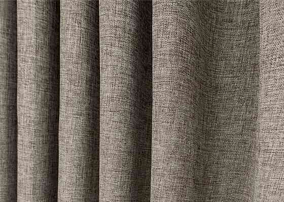 Шторна тканина льон фактурний легкий, колекція “ALORA-TON” колір сіро-коричневий 1877ш Київ
