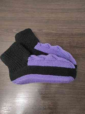 Тапочки-носки теплые вязаные (ручная работа)  топ Киев