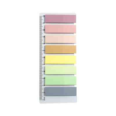 Стикер-закладка Buromax Plastic PASTEL 45x12mm, 8х25шт (BM.2307-99) Винница