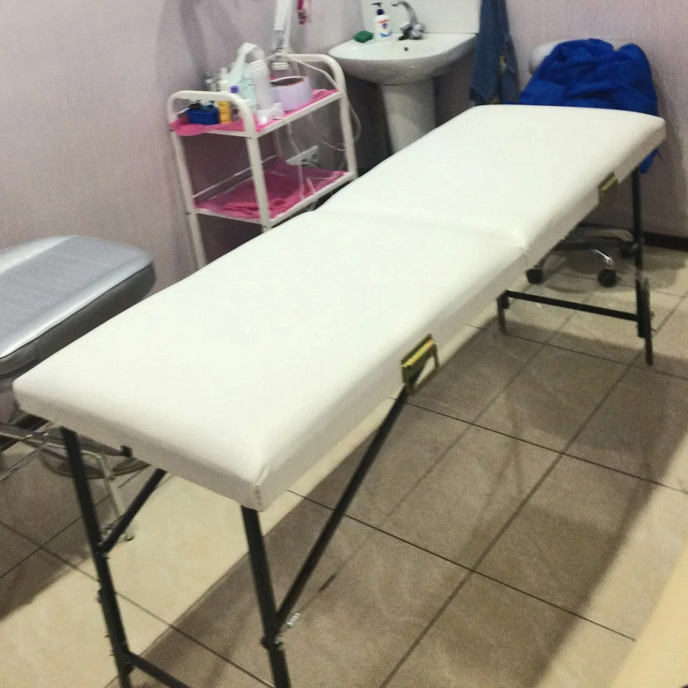 Кушетка косметологічна Економ до 150 кг складна регульована по висоті Київ - фото 1