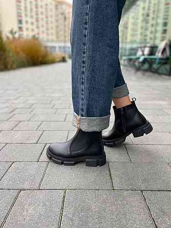 Без бренда Черевики жіночі ARTO 102 чорні (зима, шкіра натуральна) (5222) 38 Коломия