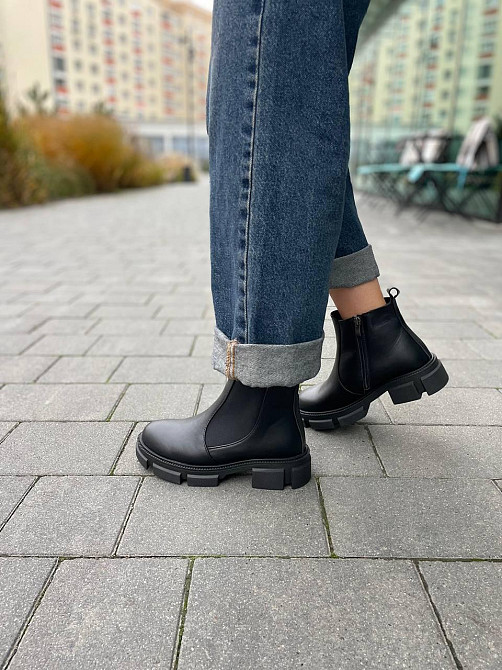 Без бренда Черевики жіночі ARTO 102 чорні (зима, шкіра натуральна) (5222) 38 Коломыя - изображение 1