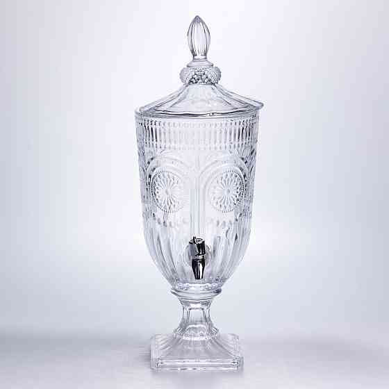 Лимонадниця з краном скляна 3 л диспенсер для напоїв лимонадник із краном HP-19-290 Коломия