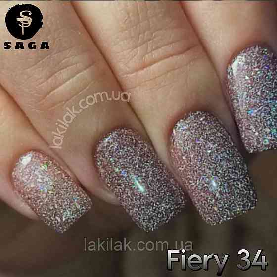 Світловідбиваючий гель-лак SAGA 34 Fiery 9мл Херсон